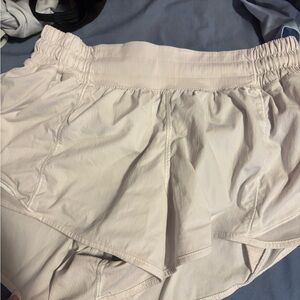Lululemon Athletica Cream Athletic Shorts